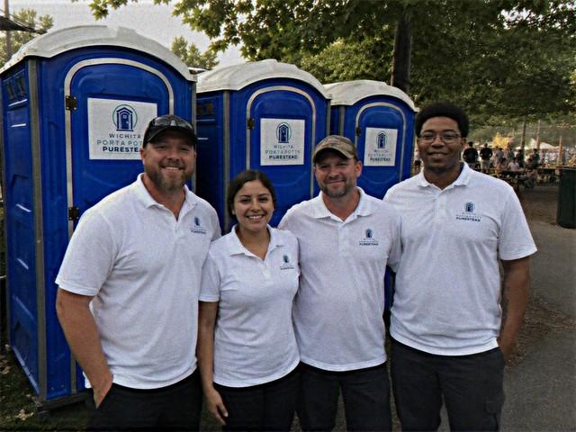Wichita Porta Potty Purestead delivery team